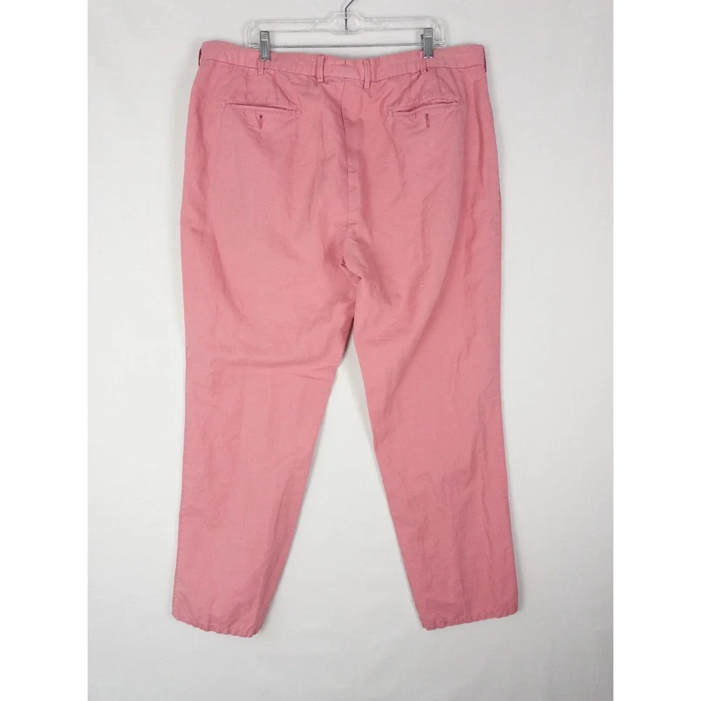 Peter Millar Crown Cool‎ Pants Mens 42 Pink Chino Pockets Soft Preppy Casual
